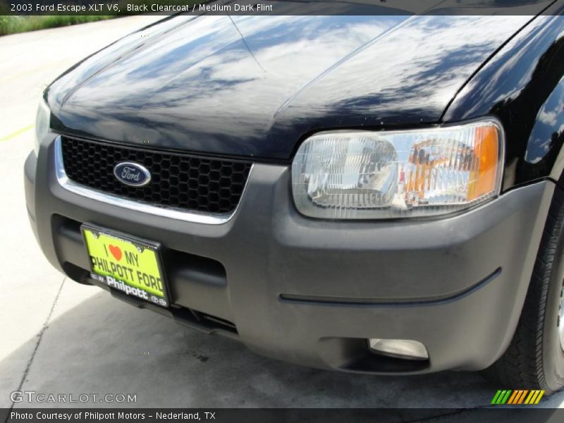 Black Clearcoat / Medium Dark Flint 2003 Ford Escape XLT V6