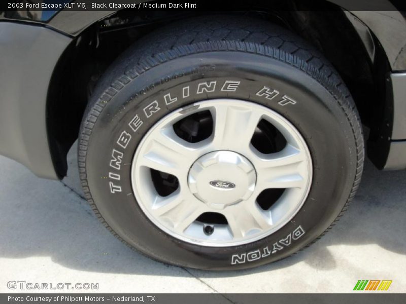 Black Clearcoat / Medium Dark Flint 2003 Ford Escape XLT V6
