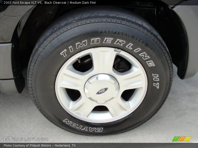 Black Clearcoat / Medium Dark Flint 2003 Ford Escape XLT V6