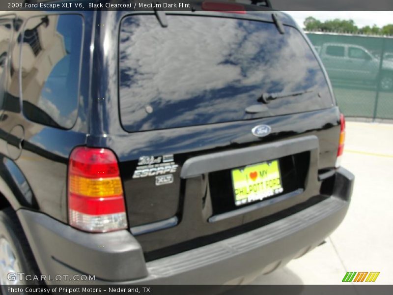 Black Clearcoat / Medium Dark Flint 2003 Ford Escape XLT V6