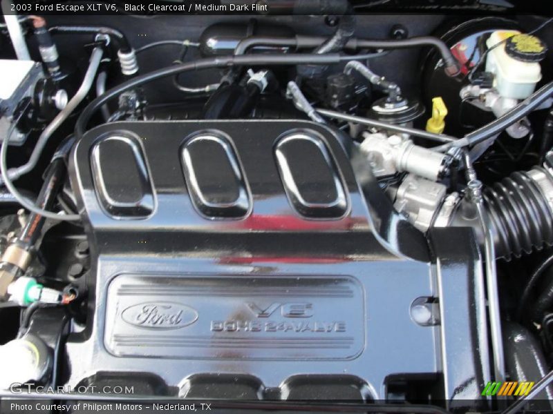 Black Clearcoat / Medium Dark Flint 2003 Ford Escape XLT V6