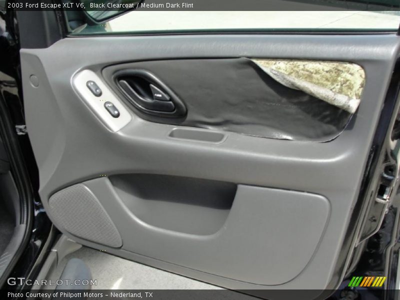 Black Clearcoat / Medium Dark Flint 2003 Ford Escape XLT V6