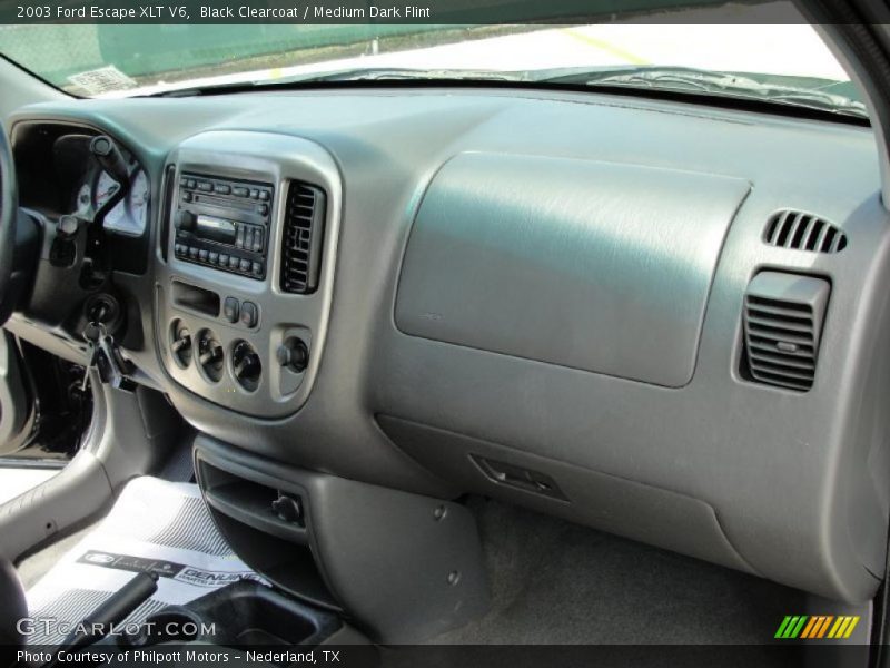 Black Clearcoat / Medium Dark Flint 2003 Ford Escape XLT V6