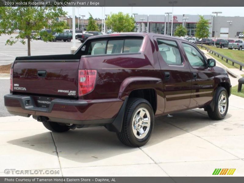 Dark Cherry Pearl / Beige 2009 Honda Ridgeline RT