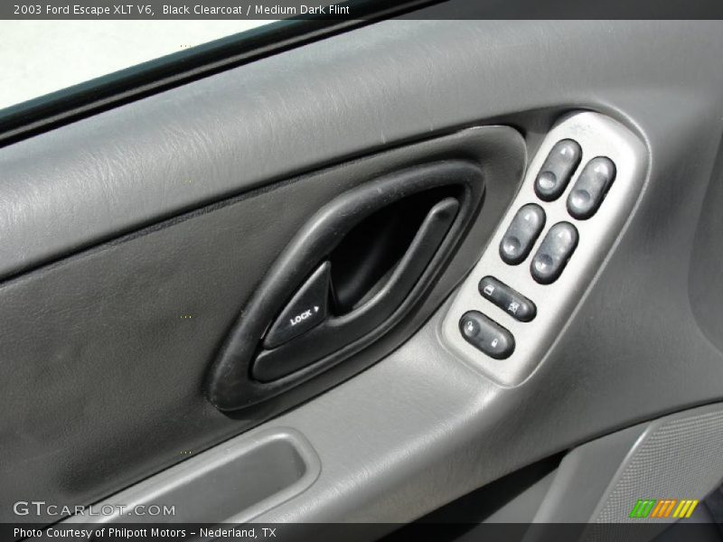 Black Clearcoat / Medium Dark Flint 2003 Ford Escape XLT V6