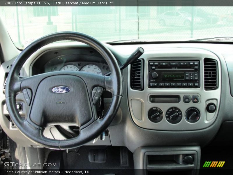 Black Clearcoat / Medium Dark Flint 2003 Ford Escape XLT V6