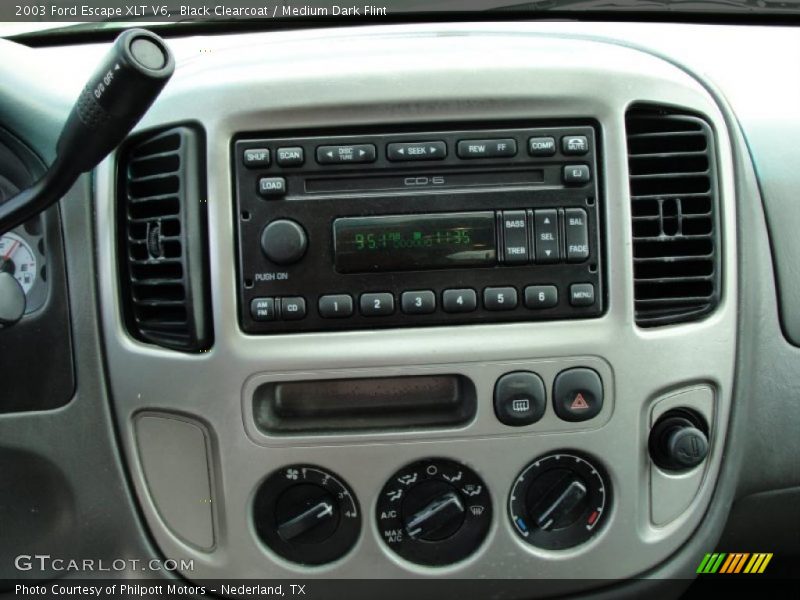 Black Clearcoat / Medium Dark Flint 2003 Ford Escape XLT V6