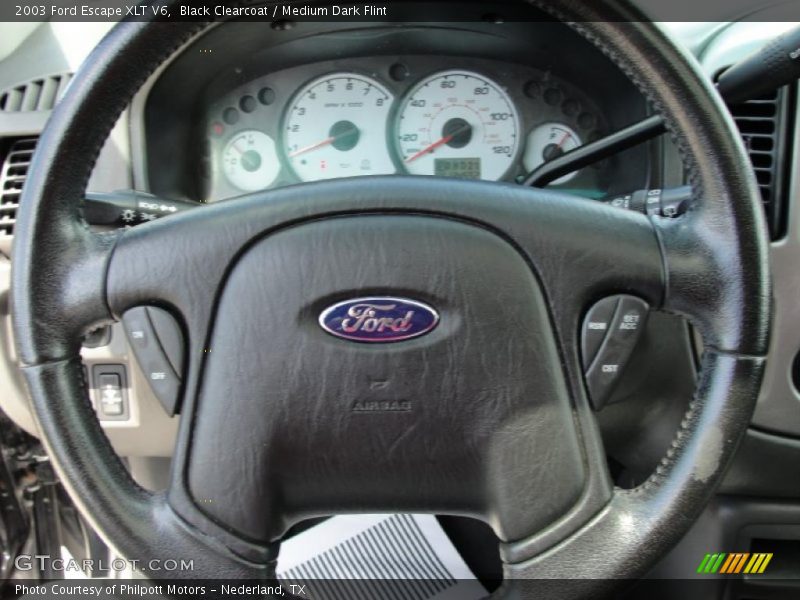 Black Clearcoat / Medium Dark Flint 2003 Ford Escape XLT V6