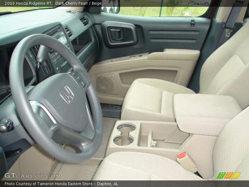 Dark Cherry Pearl / Beige 2009 Honda Ridgeline RT