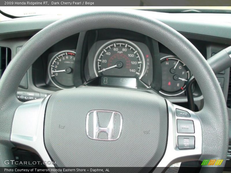 Dark Cherry Pearl / Beige 2009 Honda Ridgeline RT