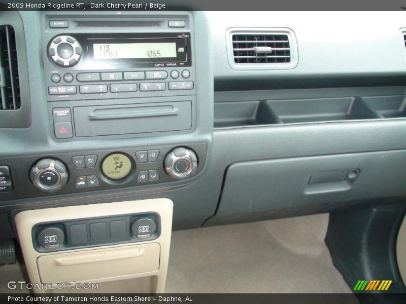 Dark Cherry Pearl / Beige 2009 Honda Ridgeline RT