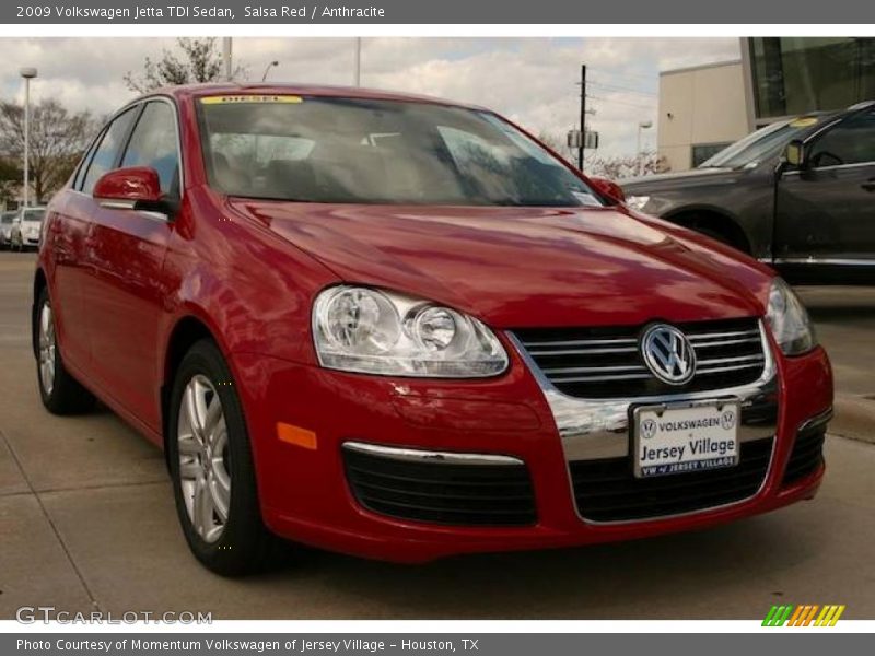Salsa Red / Anthracite 2009 Volkswagen Jetta TDI Sedan