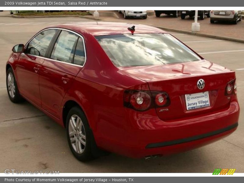 Salsa Red / Anthracite 2009 Volkswagen Jetta TDI Sedan