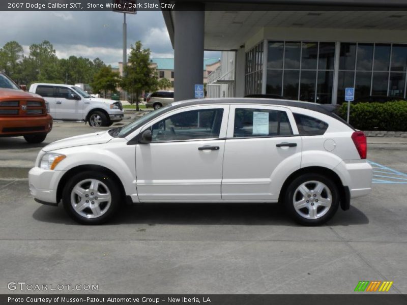 Stone White / Dark Slate Gray 2007 Dodge Caliber SXT