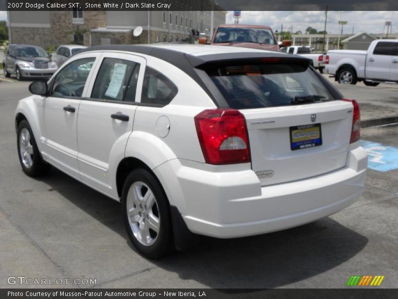 Stone White / Dark Slate Gray 2007 Dodge Caliber SXT