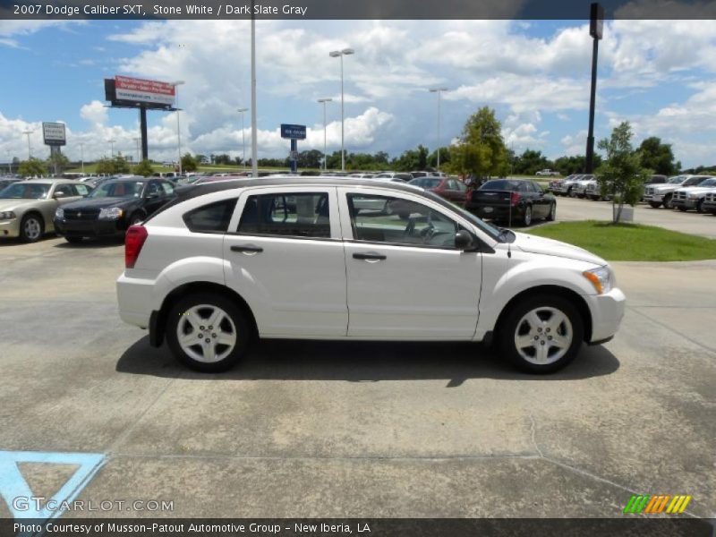 Stone White / Dark Slate Gray 2007 Dodge Caliber SXT