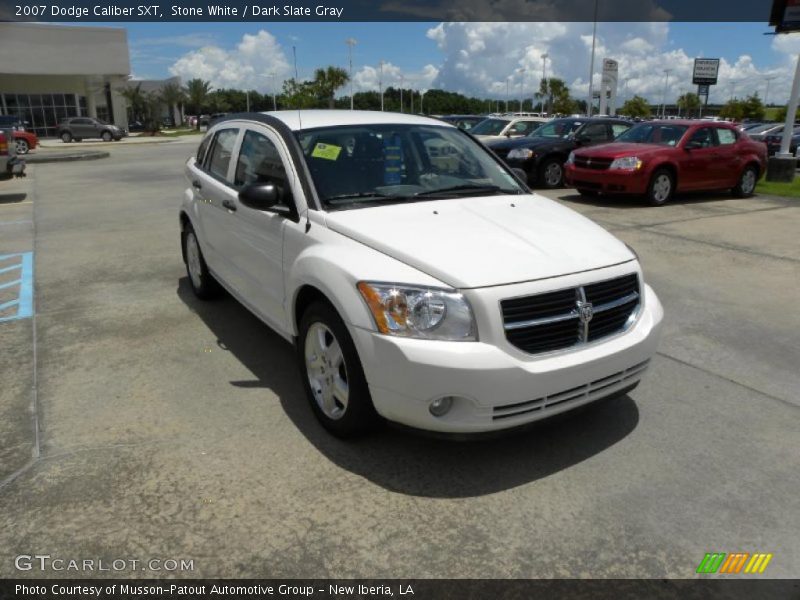 Stone White / Dark Slate Gray 2007 Dodge Caliber SXT