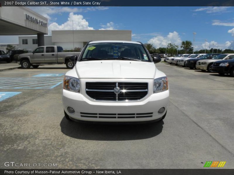 Stone White / Dark Slate Gray 2007 Dodge Caliber SXT