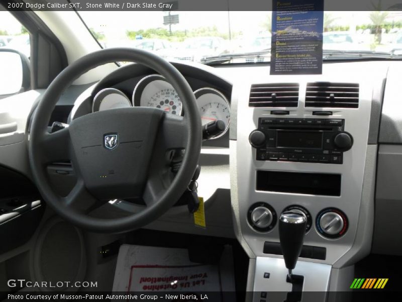 Stone White / Dark Slate Gray 2007 Dodge Caliber SXT