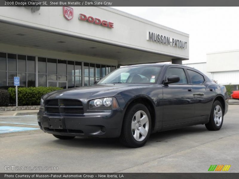 Steel Blue Metallic / Dark Slate Gray 2008 Dodge Charger SE