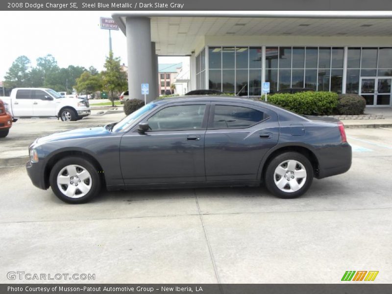 Steel Blue Metallic / Dark Slate Gray 2008 Dodge Charger SE