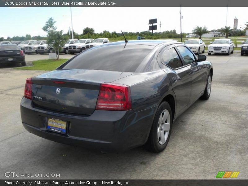 Steel Blue Metallic / Dark Slate Gray 2008 Dodge Charger SE