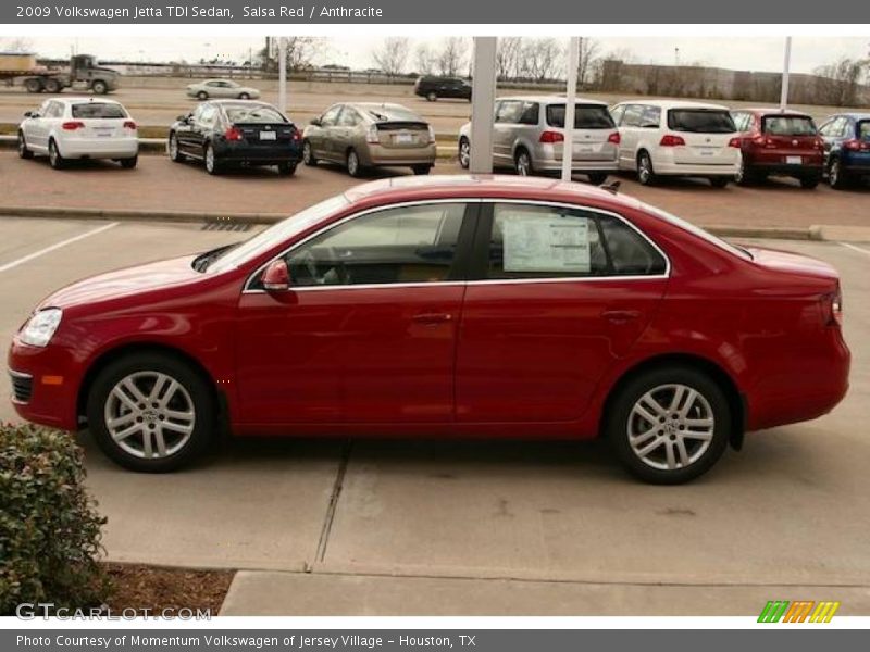 Salsa Red / Anthracite 2009 Volkswagen Jetta TDI Sedan