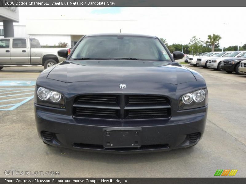 Steel Blue Metallic / Dark Slate Gray 2008 Dodge Charger SE