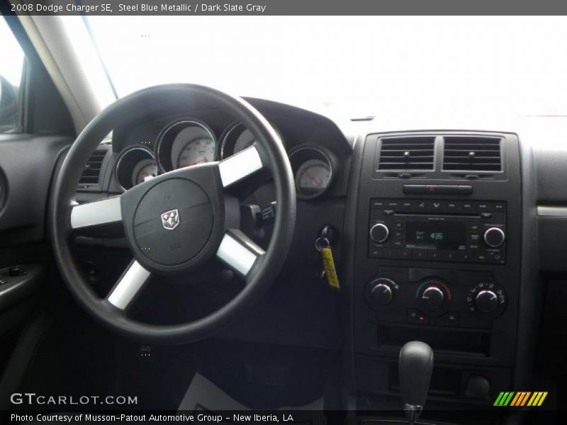 Steel Blue Metallic / Dark Slate Gray 2008 Dodge Charger SE