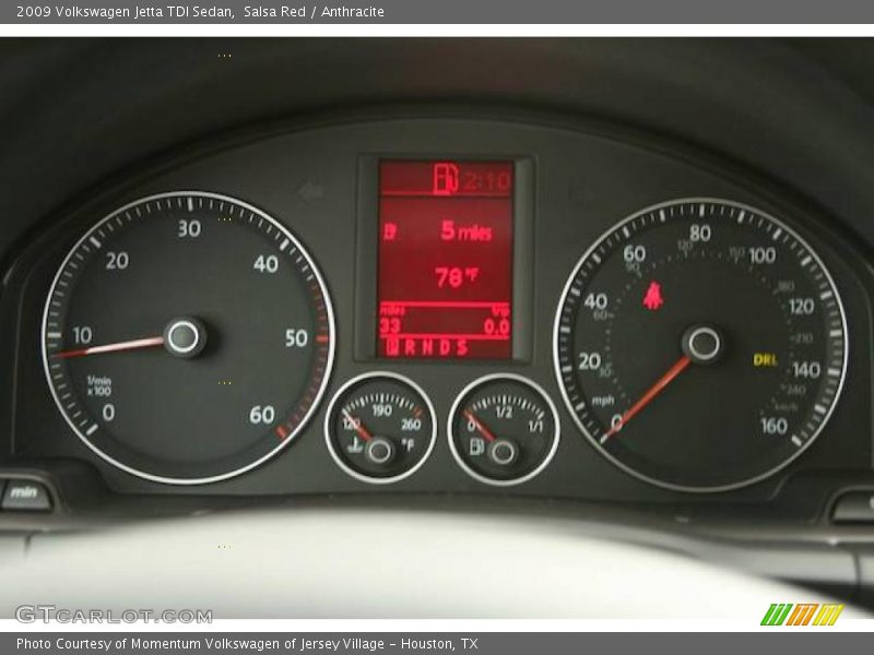 Salsa Red / Anthracite 2009 Volkswagen Jetta TDI Sedan