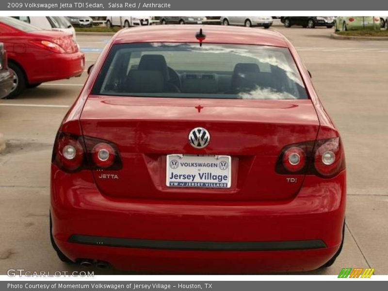 Salsa Red / Anthracite 2009 Volkswagen Jetta TDI Sedan