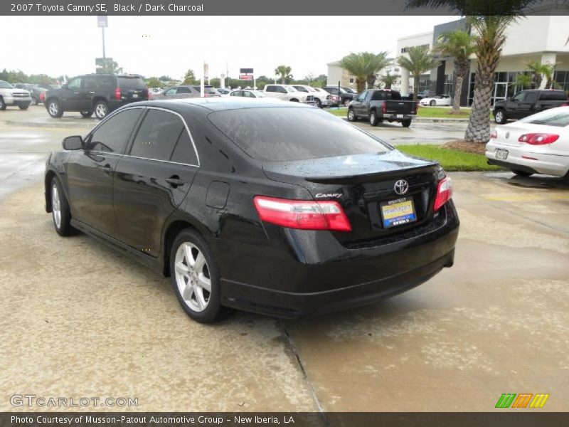 Black / Dark Charcoal 2007 Toyota Camry SE