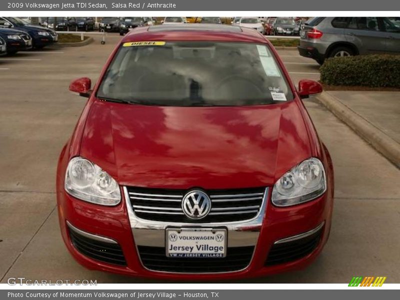 Salsa Red / Anthracite 2009 Volkswagen Jetta TDI Sedan