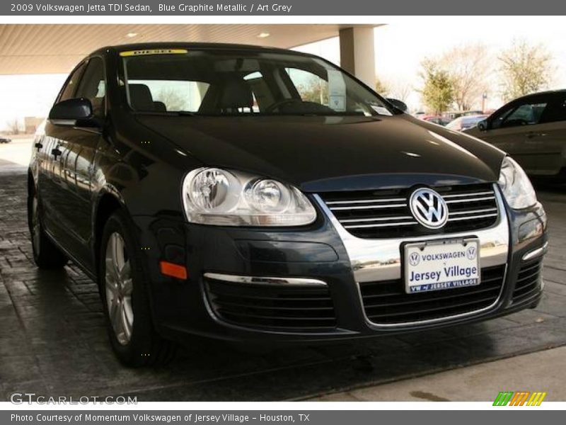 Blue Graphite Metallic / Art Grey 2009 Volkswagen Jetta TDI Sedan