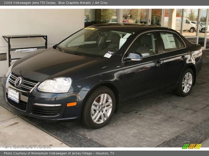 Blue Graphite Metallic / Art Grey 2009 Volkswagen Jetta TDI Sedan