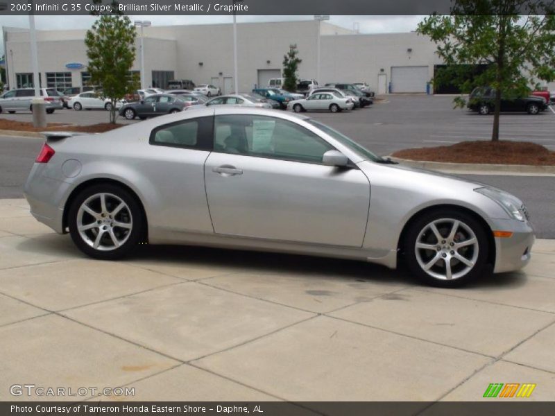 Brilliant Silver Metallic / Graphite 2005 Infiniti G 35 Coupe