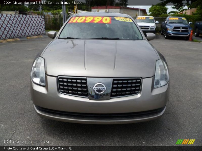 Spirited Bronze / Black 2004 Nissan Maxima 3.5 SE