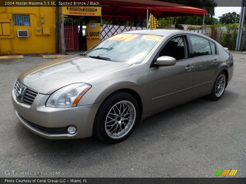 Spirited Bronze / Black 2004 Nissan Maxima 3.5 SE