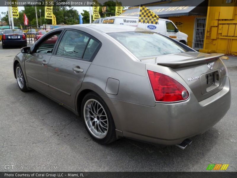 Spirited Bronze / Black 2004 Nissan Maxima 3.5 SE