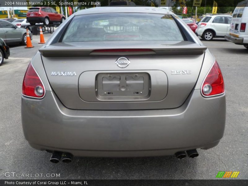 Spirited Bronze / Black 2004 Nissan Maxima 3.5 SE