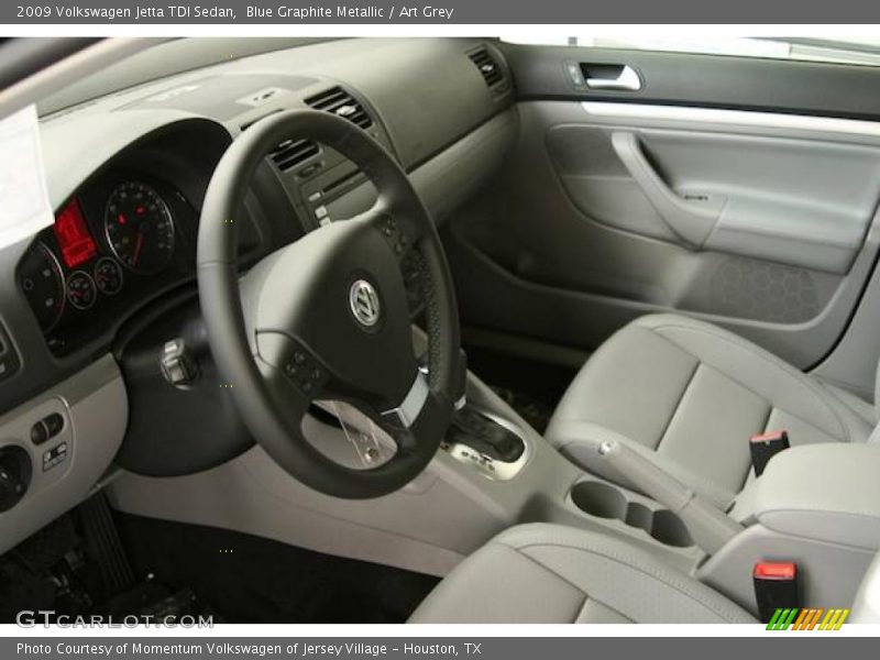 Blue Graphite Metallic / Art Grey 2009 Volkswagen Jetta TDI Sedan