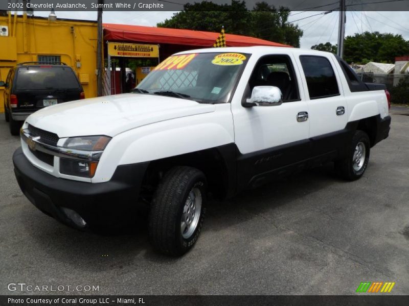 Summit White / Graphite 2002 Chevrolet Avalanche