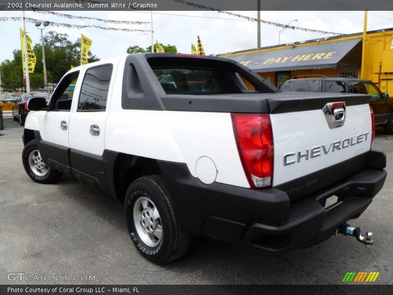 Summit White / Graphite 2002 Chevrolet Avalanche
