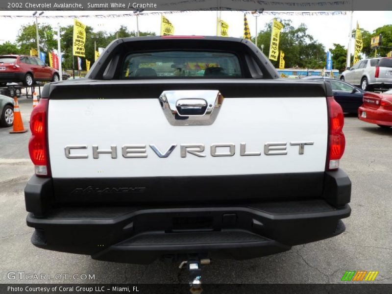 Summit White / Graphite 2002 Chevrolet Avalanche