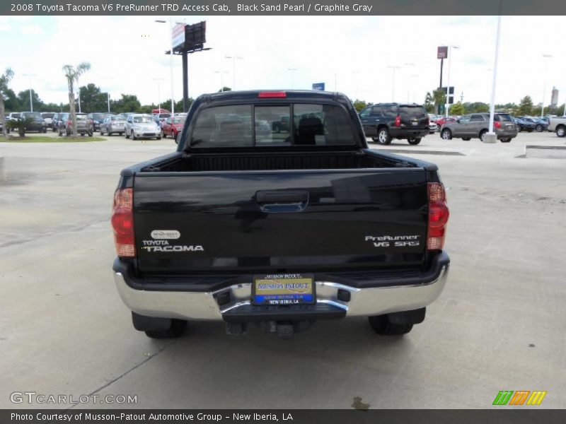 Black Sand Pearl / Graphite Gray 2008 Toyota Tacoma V6 PreRunner TRD Access Cab