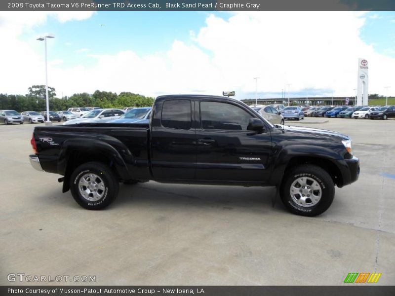 Black Sand Pearl / Graphite Gray 2008 Toyota Tacoma V6 PreRunner TRD Access Cab