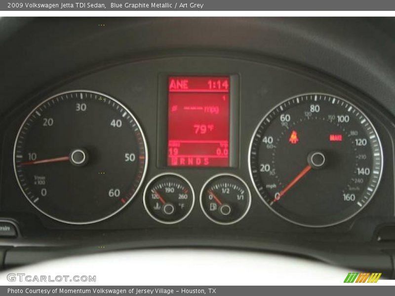 Blue Graphite Metallic / Art Grey 2009 Volkswagen Jetta TDI Sedan