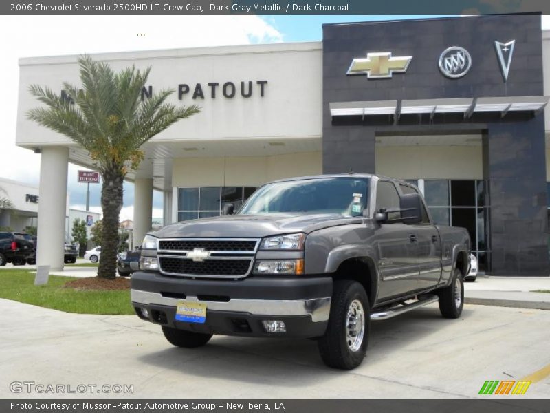 Dark Gray Metallic / Dark Charcoal 2006 Chevrolet Silverado 2500HD LT Crew Cab