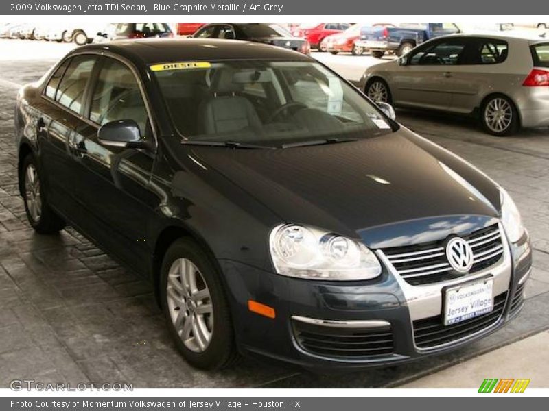 Blue Graphite Metallic / Art Grey 2009 Volkswagen Jetta TDI Sedan