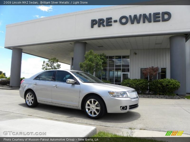 Brilliant Silver Metallic / Light Stone 2009 Lincoln MKZ Sedan
